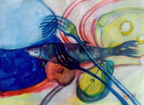 Marzena Salwowska - Martwa natura uginająca rzeczywistość widelcem