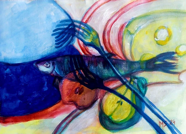 Marzena Salwowska - Martwa natura uginająca rzeczywistość widelcem