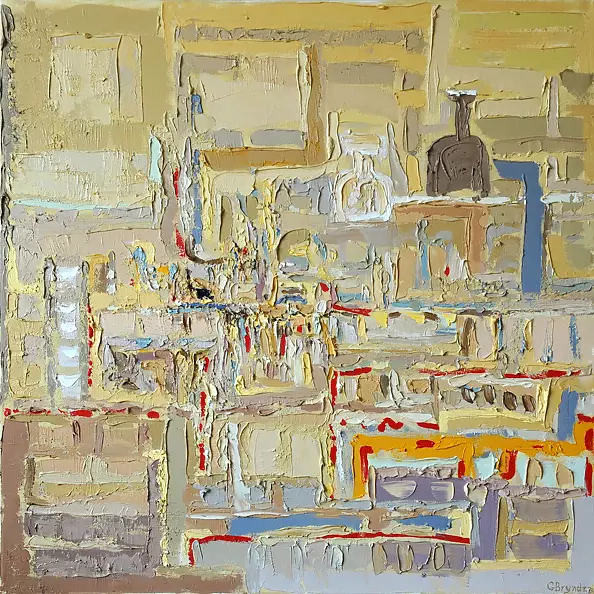 Małgorzata Bryndza - Still life with bottles