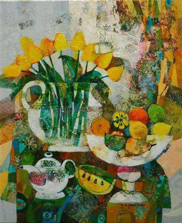 Alicja Słaboń Urbaniak - Still life with citrus