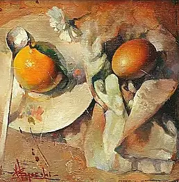 Wacław Sporski - Still life with lemon II