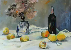Jolanta Knapek - Martwa natura z cytrynami