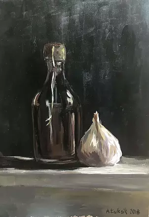   - Still life with garlic