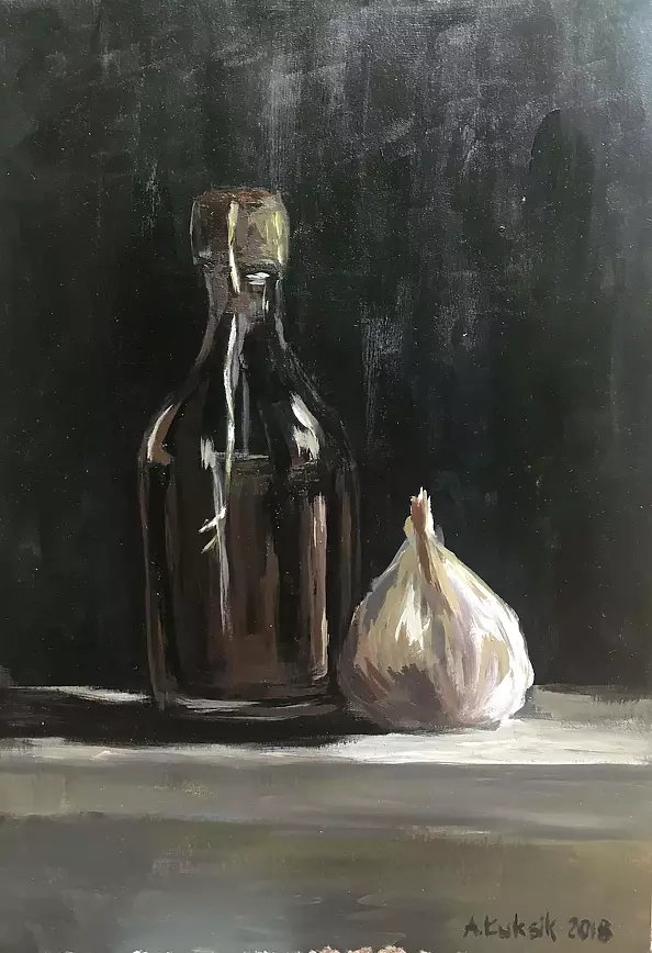 Agnieszka Łuksik - Still life with garlic