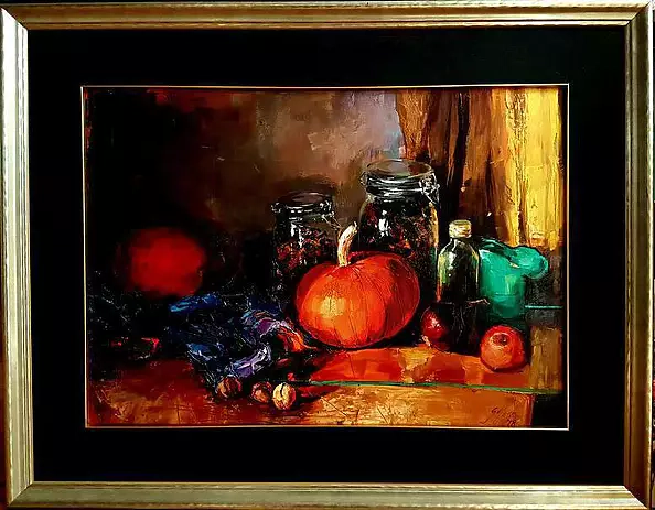 Grażyna Mucha - Still life with pumpkin