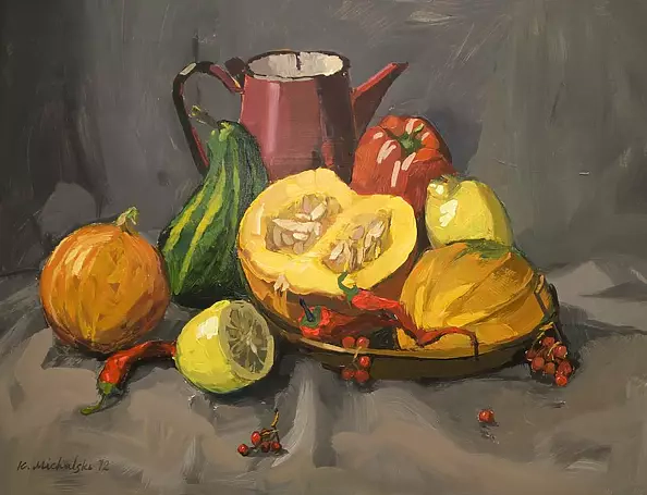 Krzysztof Michalski - Still life with pumpkin