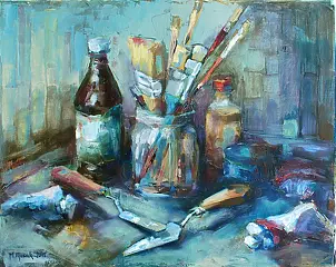   - Still life of paint - I