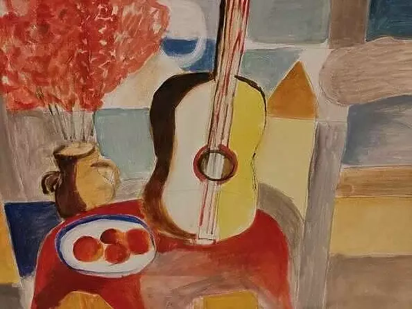 Beata Sachiko Kamoji - Still life with a guitar