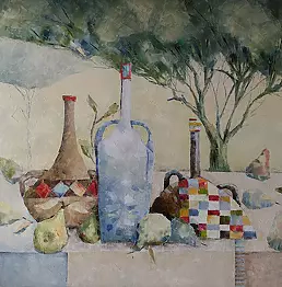 Ewa Tyburcy - Still life with pears