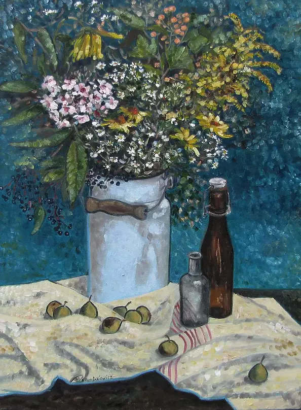 Krystyna Ruminkiewicz - Still life with pears
