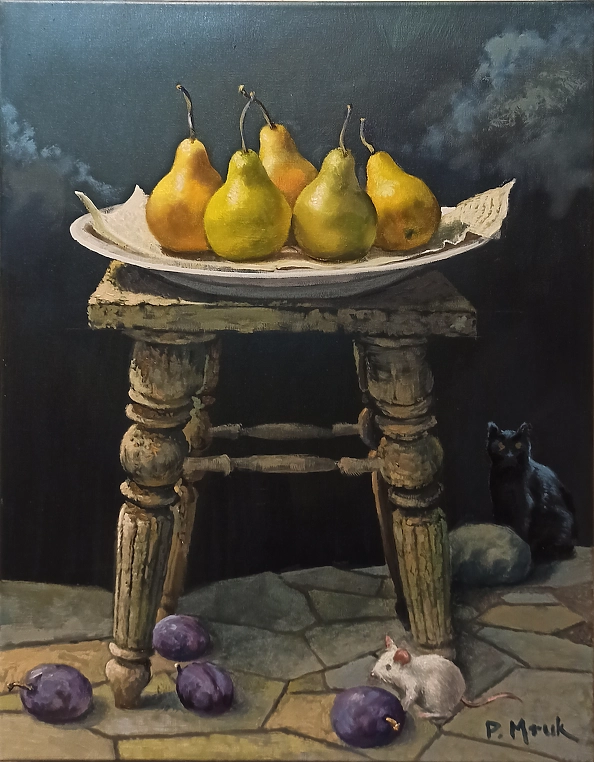 Piotr Mruk - Still Life with Pears