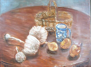 Kazimierz Komarnicki - Still life with mushrooms