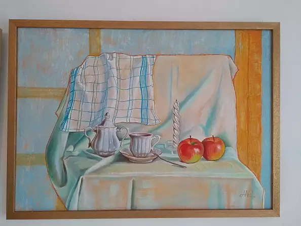 Anna Nowiszewska - Martwa natura z jabłkami