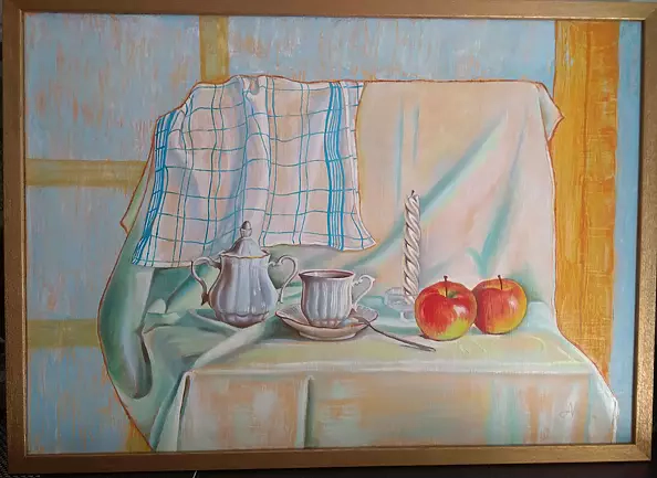 Anna Nowiszewska - Martwa natura z jabłkami
