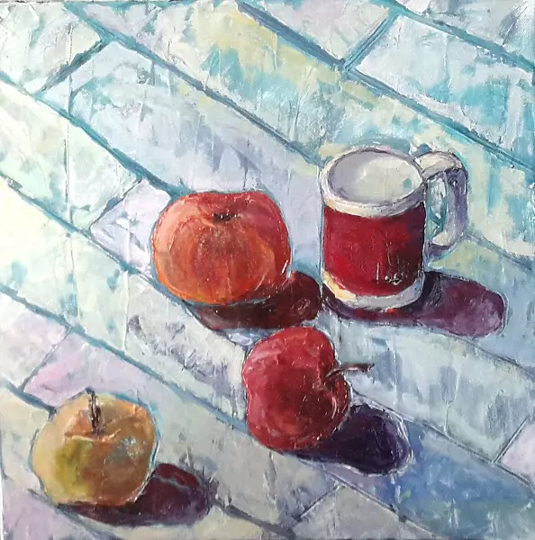 Ewa Witkowska - Still life with apples
