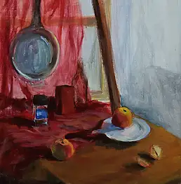 Malwina Gamoń - Martwa natura z jabłkami