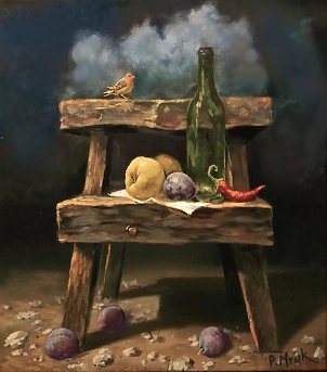 Piotr Mruk - Stillleben mit einem Apfel
