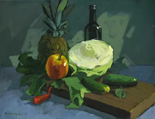 Krzysztof Michalski - Still life with cabbage