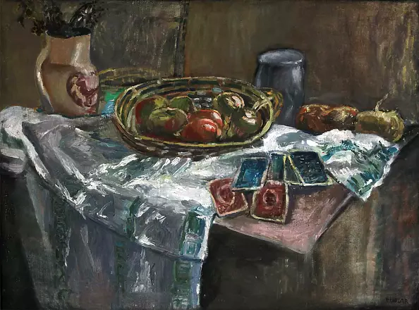 Marek Luzar - Still life with tabs, Still Life with cards,