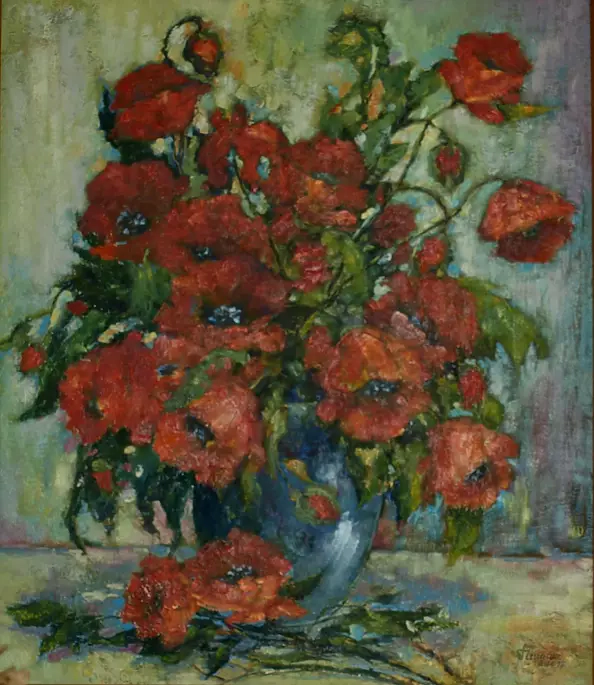 Teresa Mrugacz - Still life with a basket