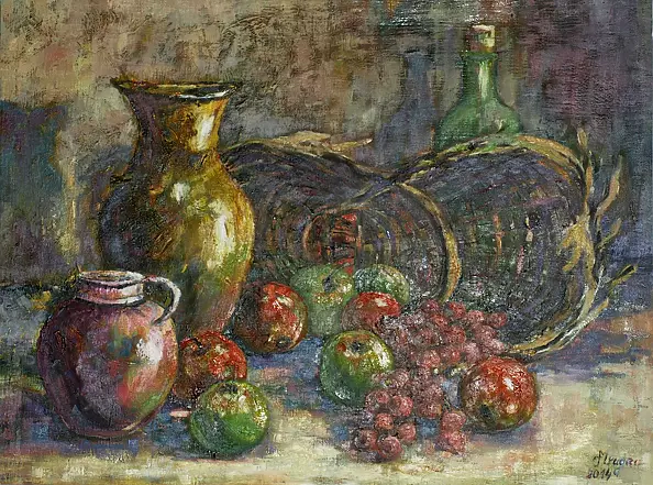 Teresa Mrugacz - Still life with a basket