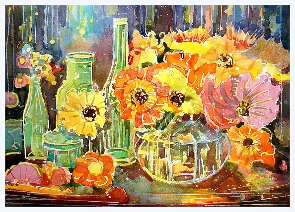 Henryk Lasko - Martwa natura z kwiatami II