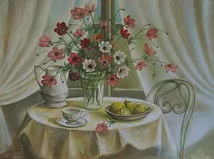 Małgorzata Piasecka Kozdęba - Martwa natura z kwiatami (prawie kopia)