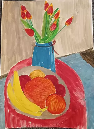 Agata Bojarska - Still life with flowers