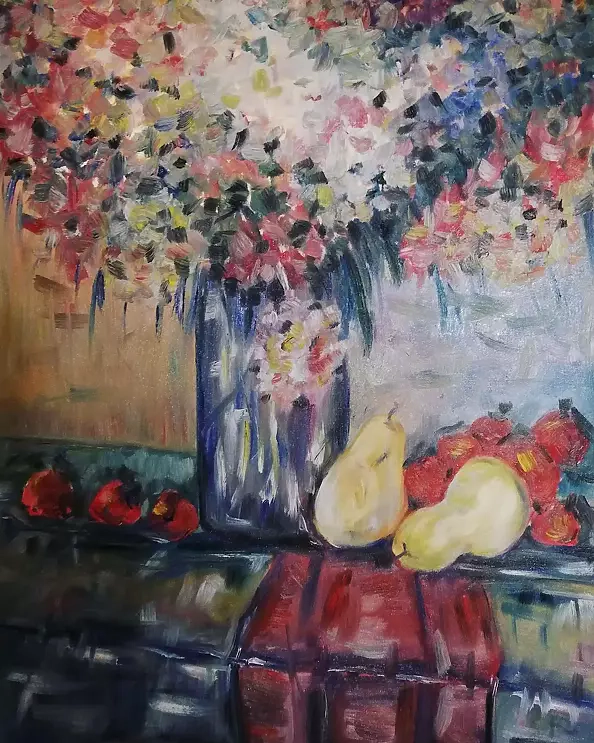 Joanna Kowalczyk-Stużyńska - Martwa natura z kwiatami