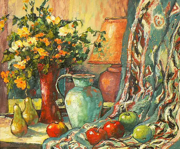 Teresa Mrugacz - Martwa natura z kwiatami