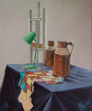  - Still life with glass