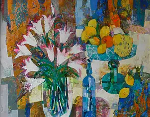 Alicja Słaboń Urbaniak - Still life with the lilies