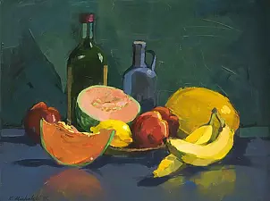 Krzysztof Michalski - Still life with melon