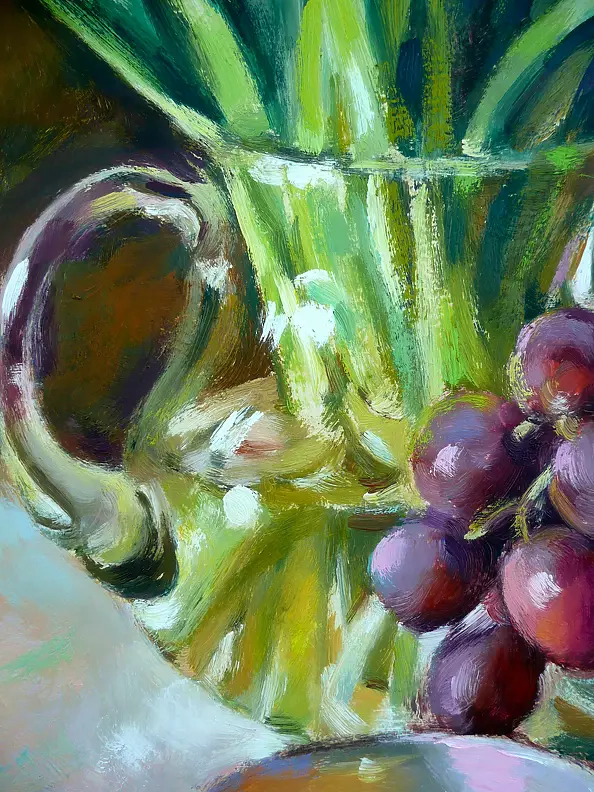 Barbara Gulbinowicz - Still life with a picture in the background