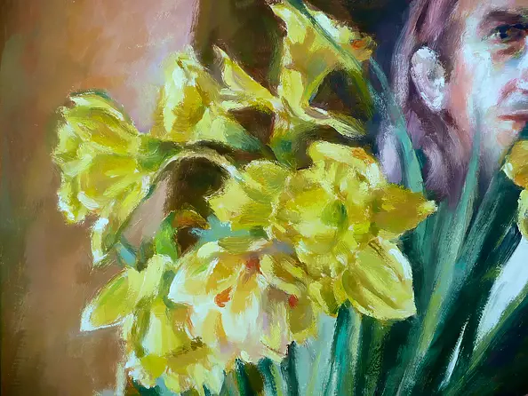 Barbara Gulbinowicz - Still life with a picture in the background