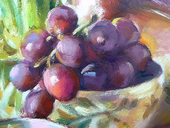 Barbara Gulbinowicz - Still life with a picture in the background