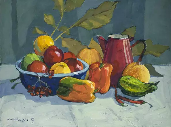 Krzysztof Michalski - Martwa natura z paprykami