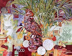 Joanna Szumska - Still life with a parrot