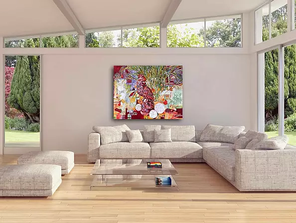 Joanna Szumska - Still life with a parrot