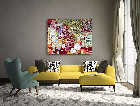 Joanna Szumska - Still life with a parrot