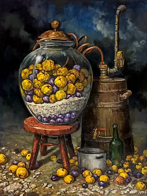 Piotr Mruk - Still Life with Quinces