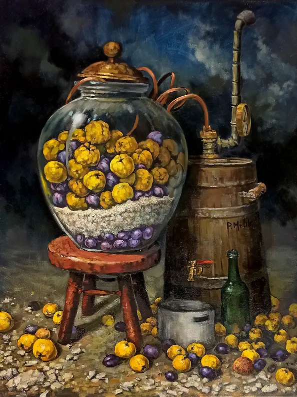Piotr Mruk - Still Life with Quinces