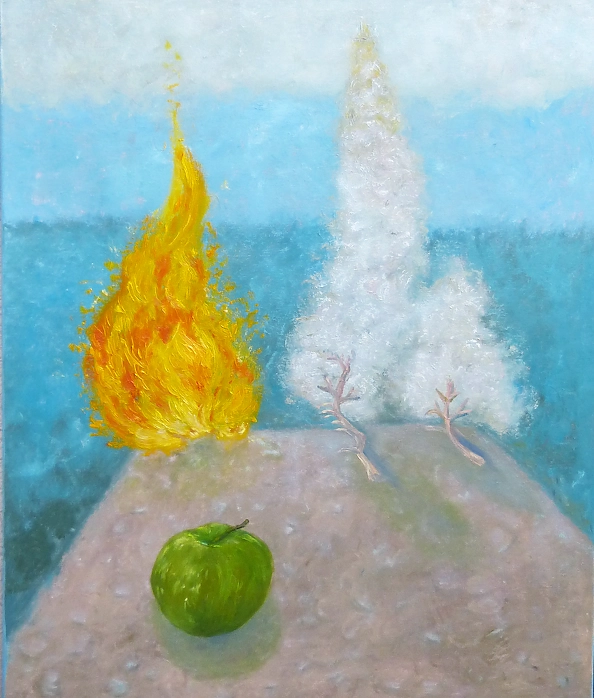 Elżbieta Goszczycka - Still life with flame