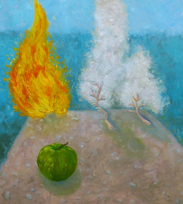 Elżbieta Goszczycka - Still life with flame