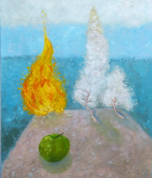 Elżbieta Goszczycka - Still life with flame