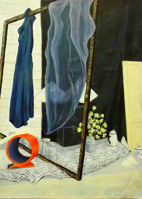 Anna Maria Modrzejewska - Martwa natura z ramką 