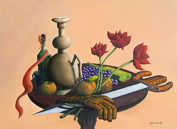 Rafał Huczek - Martwa natura z rękawicą