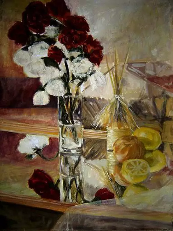 Magdalena Przeklasa Trojan - Martwa natura z różami