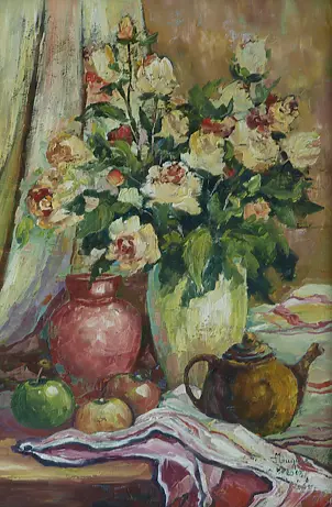   - Still life with roses