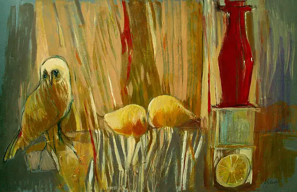Katarzyna Makowska - Still life with owl